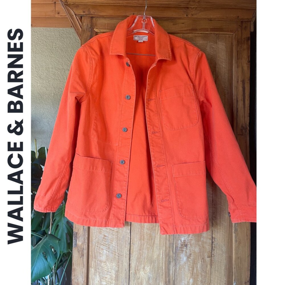 Wallace & Barnes by J Crew  I  Orange Chore Jacket  I Men's Size  XS